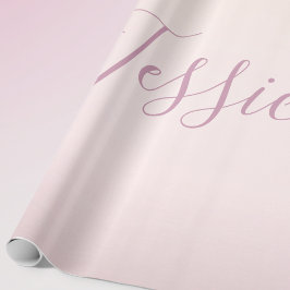 Ditt namn | Elegant Skript Mjuk Ombre Presentpapper