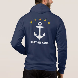 Ditt namn eller Boat Namn Classic Anchor Guld Star T Shirt