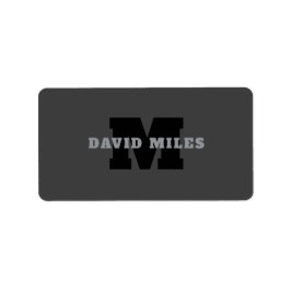 Ditt namn eller Business Namn | Modern Masculine G Adressetikett