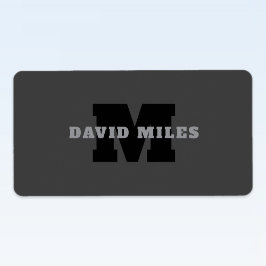 Ditt namn eller Business Namn | Modern Masculine G Adressetikett