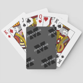 Ditt namn eller Business Namn | Modern Masculine G Casinokort
