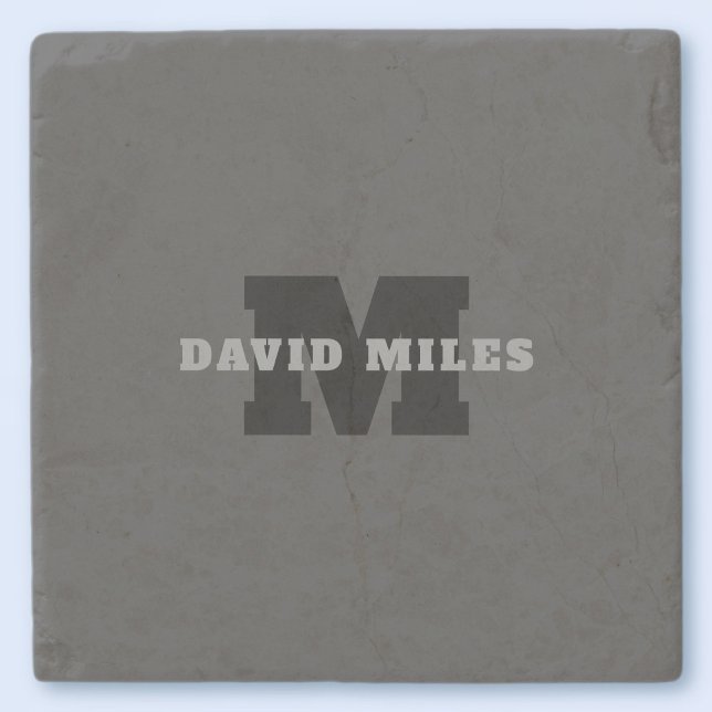 Ditt namn eller Business Namn | Modern Masculine G Stenunderlägg (Skapare uppladdad)