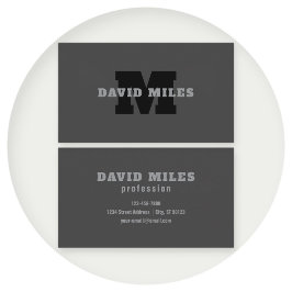 Ditt namn eller Business Namn | Modern Masculine G Visitkort