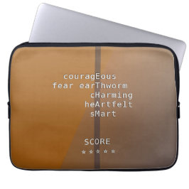 Ditt namn eller meddelande med Crosswords? Över br Laptop Fodral