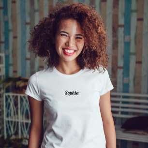 Ditt namn eller Monogram i Retro-skript T Shirt