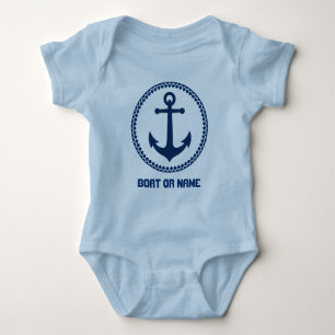 Ditt namn eller Namn-ankarflottan och blåa T Shirt
