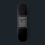 Ditt namn eller Ord är fet och modern| Vit på svar Mini Skateboard Bräda 18,5 Cm<br><div class="desc">Fet och modern.</div>