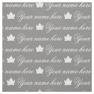 Ditt namn Fabric Personlig Canada Namn Fabrics Tyg