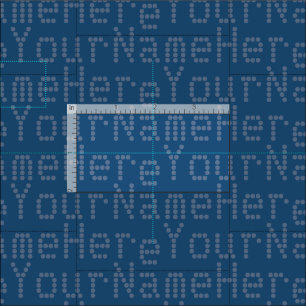 Ditt namn Fabric Personlig Namn Fabric Blue Dot Tyg