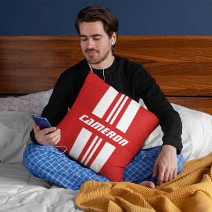 Ditt namn fullständigt Anpassningsbar Färg Tävla R Kudde