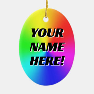 DITT NAMN HÄR! (Ändra Ord) Ornament