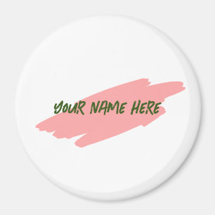 Ditt namn här, Anpassa 3-tums Magnet Badge Namn br