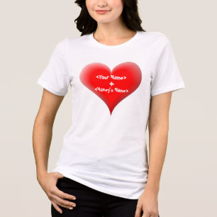 Ditt namn+Honungens Namn-Anpassningsbar T-shirt