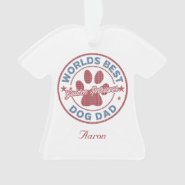 Ditt namn Hund Pappa Golden Retriever Ugly Sweater