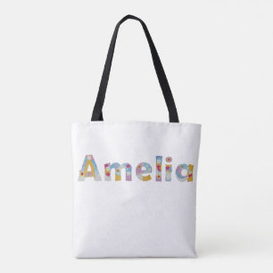 Ditt namn i Artsy blommigt brev / Amelia Tygkasse