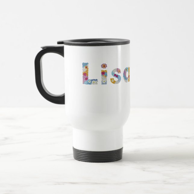 Ditt namn i Artsy blommigt brev / Lisa Resemugg (Vänster)