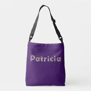 Ditt namn i Artsy blommigt brev / Patricia Axelväska