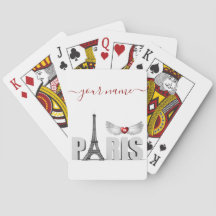 Ditt Namn i Paris Eiffeltornet Hjärtans Änglavinga