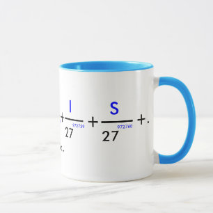 Ditt namn i pi - anpassade! mugg