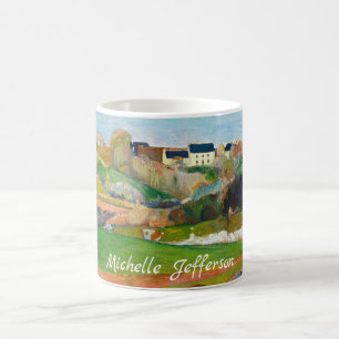 Ditt namn Impressionist Pastoral Painting Gauguin Kaffemugg