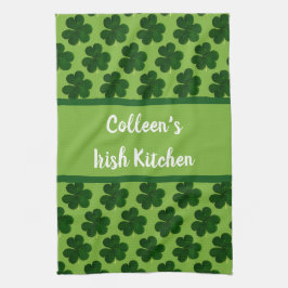 Ditt Namn Irländska köket St. Patrick's Day Kökshandduk