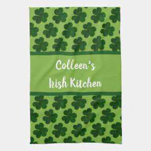 Ditt Namn Irländska köket St. Patrick's Day Kökshandduk