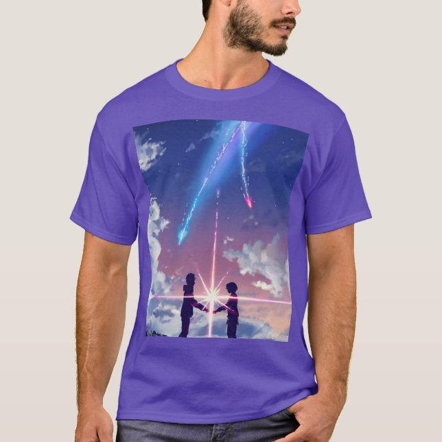 Ditt namn (Kimi no na wa) anime T-Shirt (Framsida)