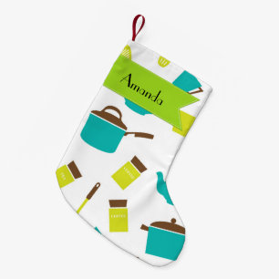 Ditt namn - kökUtensils, Cookware, bestick Liten Julstrumpa
