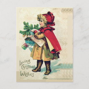 Ditt namn Loving jul Önskemål Red Riding Huva Helg Vykort