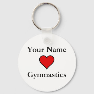 (Ditt namn) lyssnar på gymnastiken Nyckelring