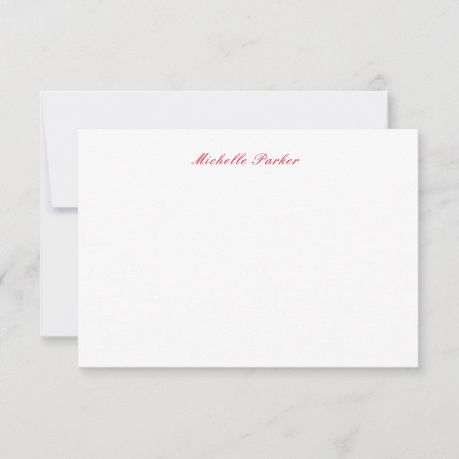 Ditt namn - minimalistisk modern tack kort (Framsida)