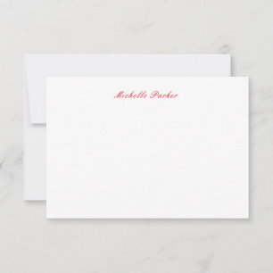 Ditt namn - minimalistisk modern tack kort