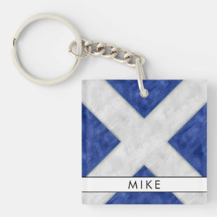 Ditt namn + Nautical Signal Flagga Mike