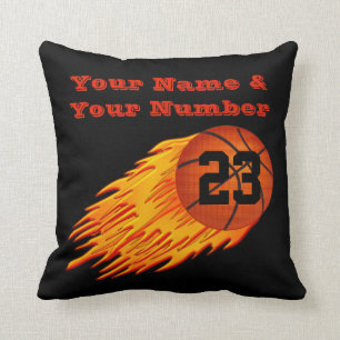 Ditt NAMN och Jersey NUMRERAR på basket kudder Kudde