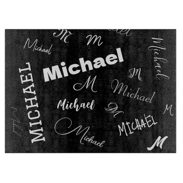 Ditt namn och monogram anpassningsbar mönster svar (Framsidan)