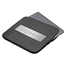 Ditt namn och Monogram | Grays & Faux Silver look