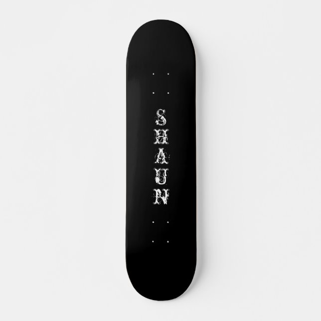 Ditt namn på en skateboard bräda 19,5 cm (Framsida)