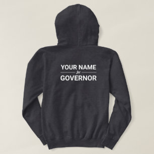 Ditt namn på Guvernör Anpassningsbar Text & Färg Hoodie