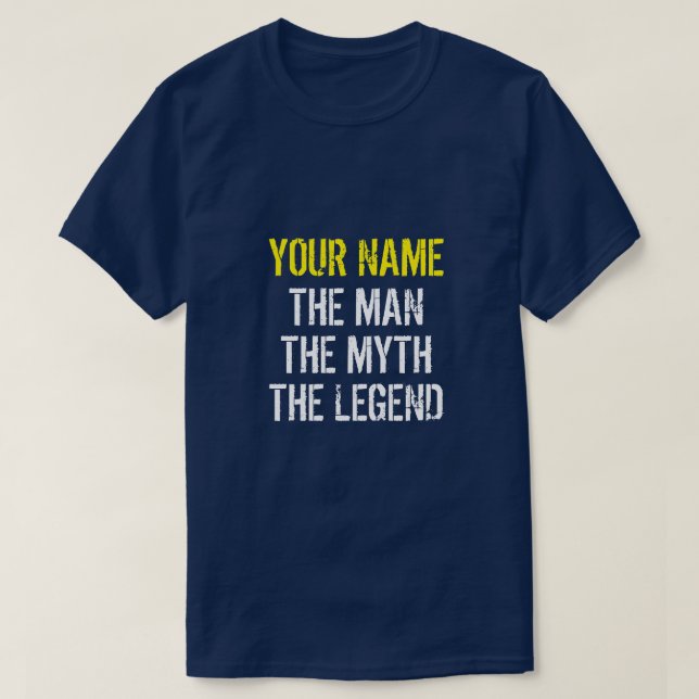 DITT NAMN PÅ MYTH-LÄKAREN T-Shirt (Design framsida)