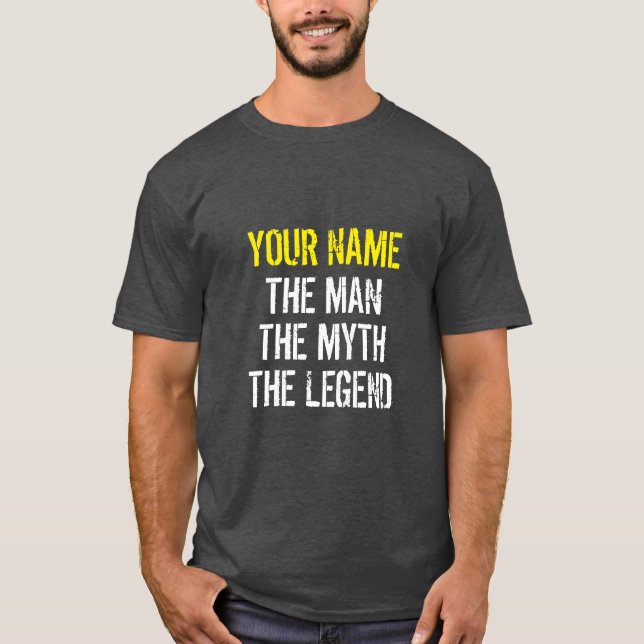 DITT NAMN PÅ MYTH-LÄKAREN T-Shirt (Framsida)
