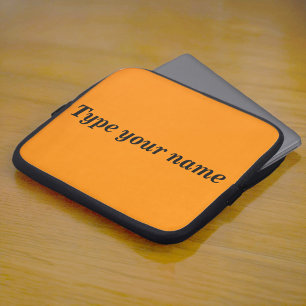 Ditt namn på Orange Laptop-sleeve Laptop Fodral