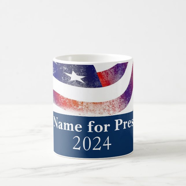 Ditt namn på president 2024 American Flagga Kaffemugg (Center)