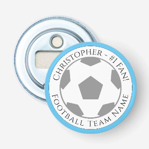 Ditt namn plus fotbollsteamet Namn Flasköppnare
