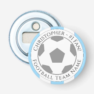 Ditt namn plus fotbollsteamet Namn Flasköppnare