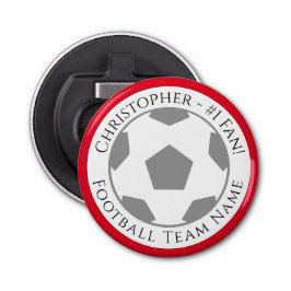 Ditt namn plus fotbollsteamet Namn Flasköppnare