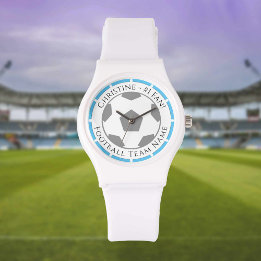 Ditt namn plus fotbollsteamet Namn Watch Armbandsur