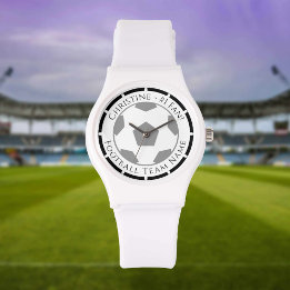 Ditt namn plus fotbollsteamet Namn Watch Armbandsur