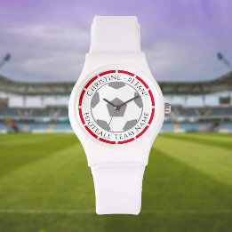 Ditt namn plus fotbollsteamet Namn Watch Armbandsur