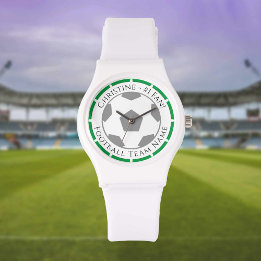 Ditt namn plus fotbollsteamet Namn Watch Armbandsur