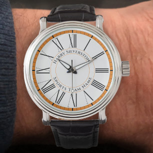 Ditt namn plus idrottsteamet Namn Watch Armbandsur